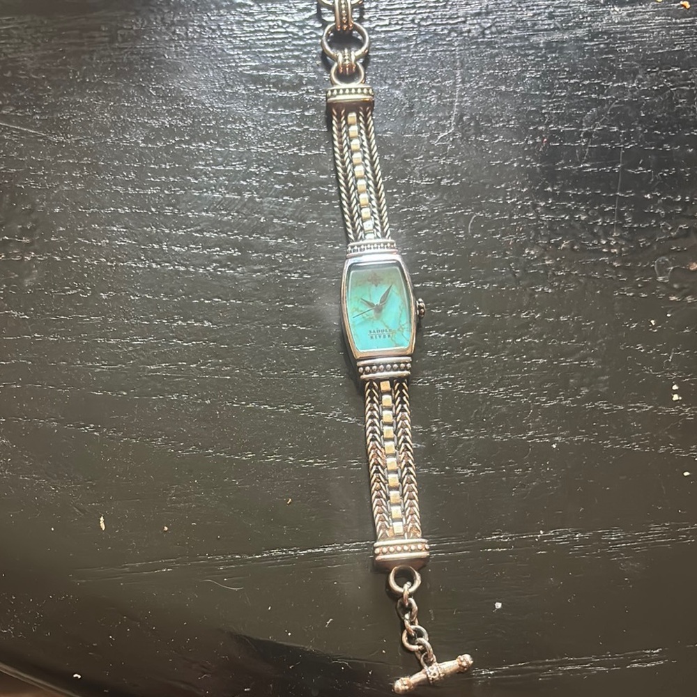 Silver and Turquoise Women's Watch